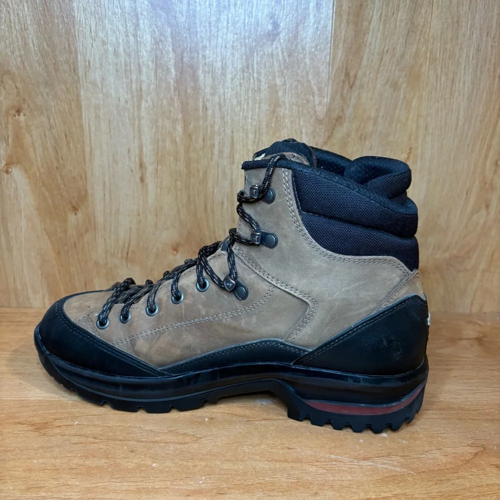 LOWA SPS Mid Women Size 9 Brown Leather Hiking Trail Boots Shoe Made In Germany - Picture 2 of 9